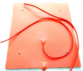 

200C 230V 508*508*1.5mm Heat Hot Pad for Creality CR-10 S5 Printer Flexible silicone heater 320W+1800w 4*12mmhole 1000mm lead