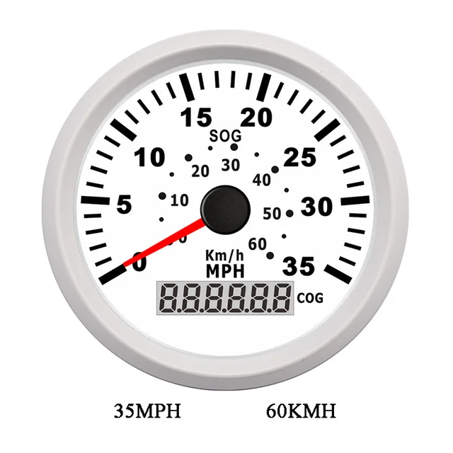 Tractor GPS Speedometer 35MPH 60KMH Digital Waterproof Speed meter fit