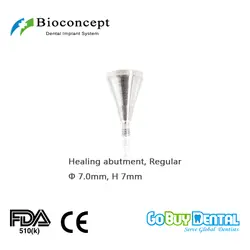 Osstem TSIII & Hiossen ETIII совместимый Bioconcept Hex регулярные исцеления абатмент D 7,0 мм, высота 7 мм (324340)