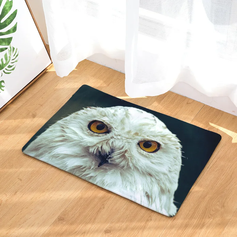 Cammitever Animal Pattern Owl Bedroom Faux Mat Washable Artificial Cammitever Animal Pattern Owl Bedroom
