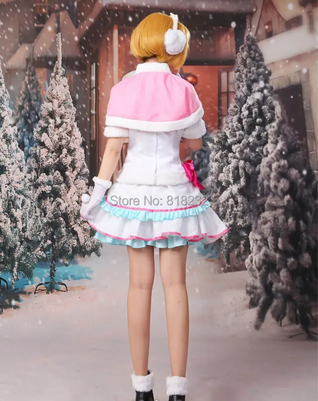 Love Live школьный идол проект Снежная галяция Koizumi Hanayo Cappa Топы платье униформа наряд