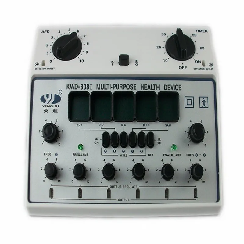 KWD-808I 6 Channels Tens UNIT. Multi-Purpose Acupuncture Stimulator Health Massage Device Electrical nerve muscle stimulator