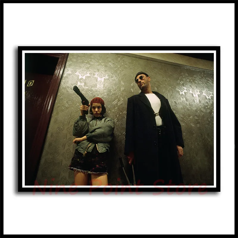 Leon The Professional Coated paper Poster Wall Sticker Livingroom Bedroom Cafe Decor Frameless