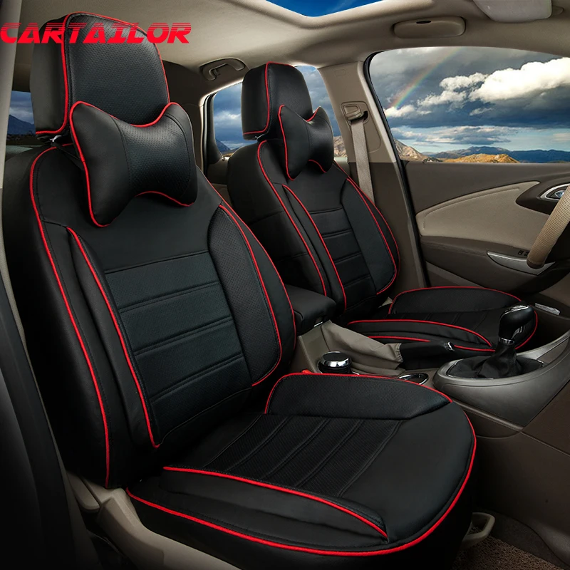 Cartailor Pu Leather Car Seat Covers Custom For Skoda Octavia Seat Cover Set  Interior Accessories Cover Seats Supports Cushions - Automobiles Seat Covers  - AliExpress