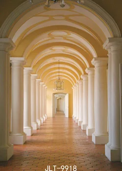 

Palace Corridor Photography Backdrops Pillar Arched Door Photo Background Wedding Engagement Vinyl Cloth for Photo Studio