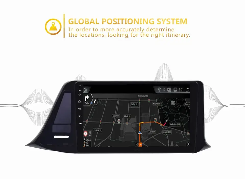 Discount KiriNavi 2 din 9" Touch Screen Android Car Radio For Toyota CHR 2016 2017 Multimedia GPS Navigation Player audio MP3 Bluetooth 3