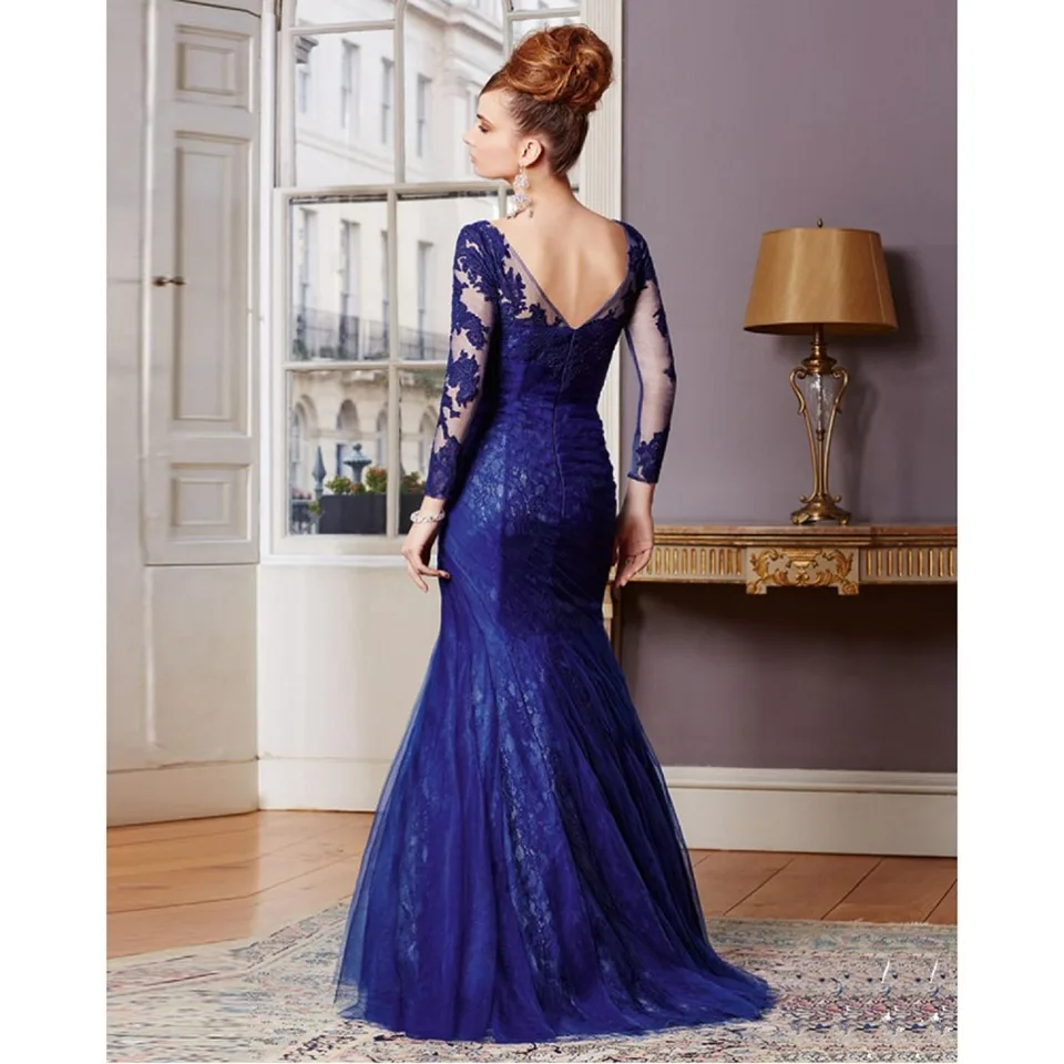 vestidos para mãe da noiva azul royal