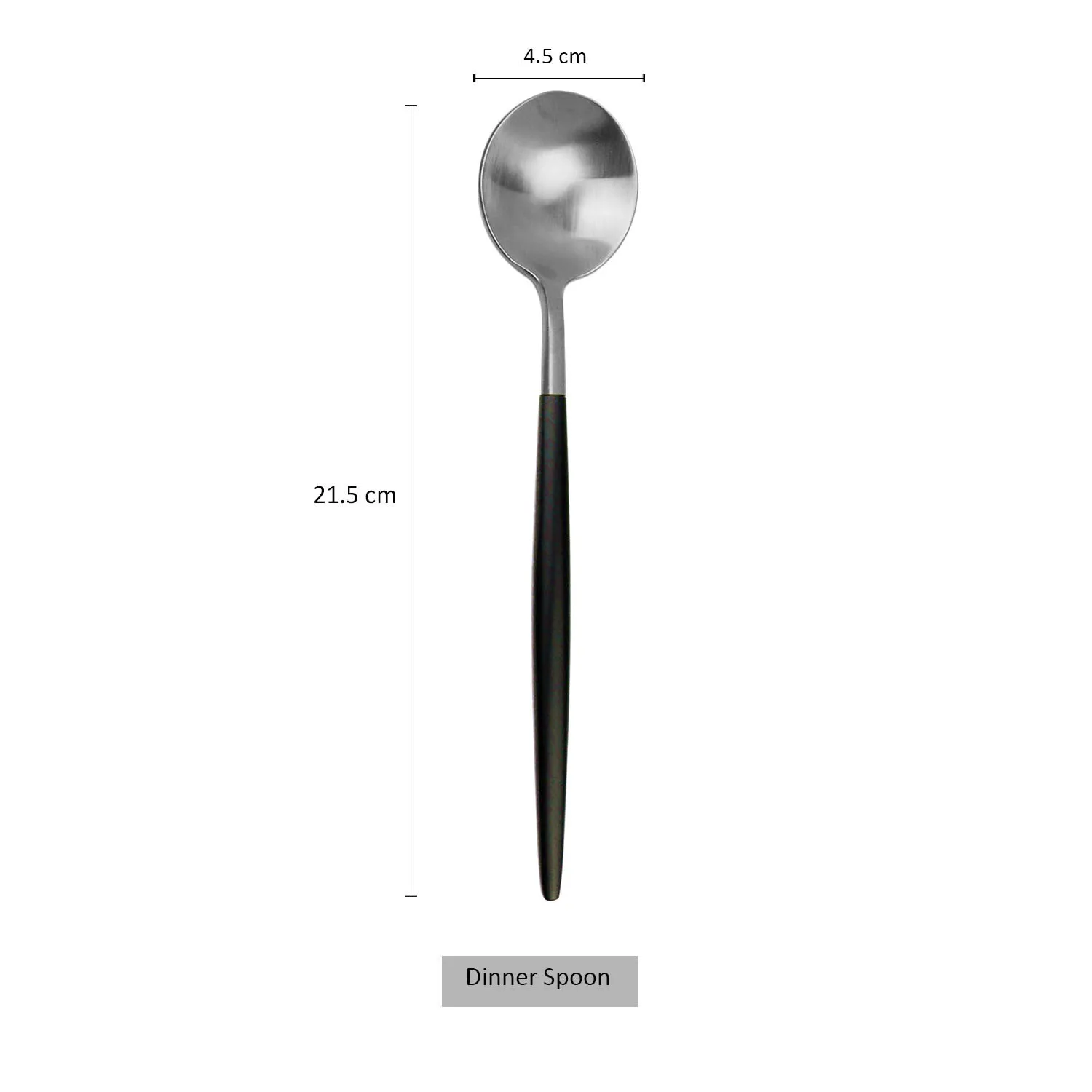 Dinner Spoon Роскошный серебристый цвет, набор столовых приборов 304 из нержавеющей стали столовый нож вилка ложка длинные ледяные десертные ложка для торта нож для масла палочки для еды - Цвет: Dinner Spoon