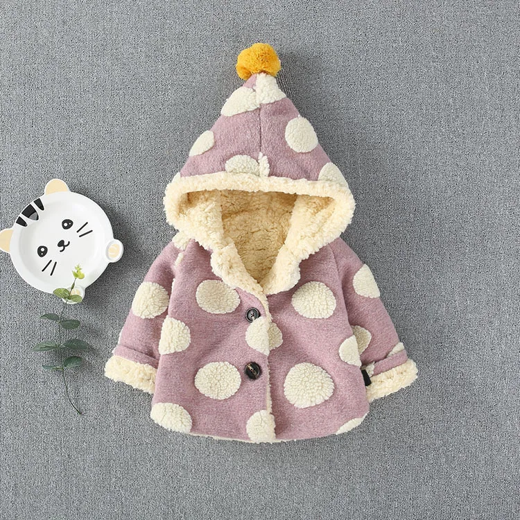 

BibiCola baby girls clothing coats infant newborn fashion hoodies casual bebe long sleeve outerwear velvet warm winter jackets
