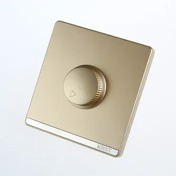 

Home Furnishing Wall Switch Socket, 86 Type Concealed Large Plate Champagne Gold, Speed Switch, 10A PC 220V