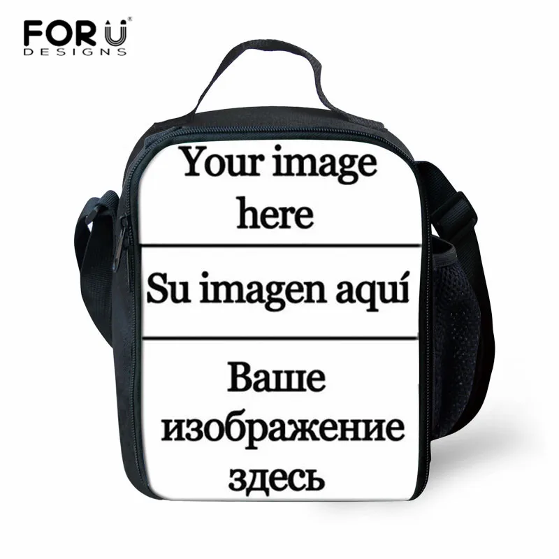 

FORUDESIGNS Custom Lunch Bag for Kids School Insulated Lunchbag Office Portable Shoulder Picnic Bag Lunch Tote Bag Free Shipping