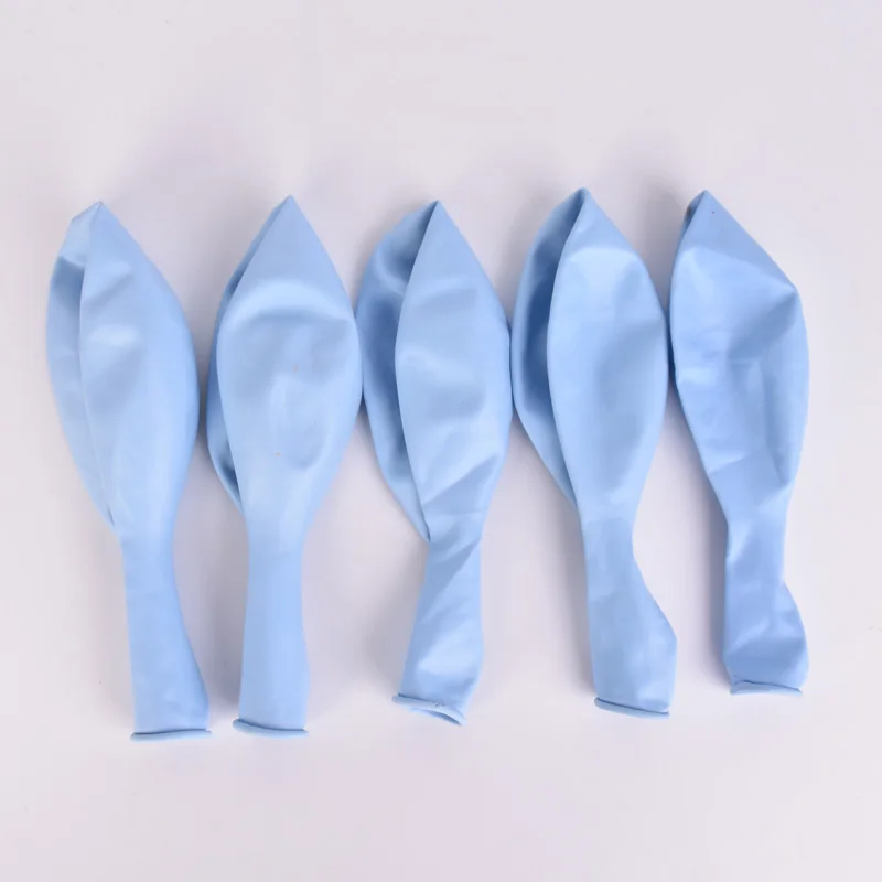 5pcs 18inch Large Pastel Round Balloons Big Beautiful Birthday Party Inflatable Helium Macaron baloons Arch Decoration - Color: Blue