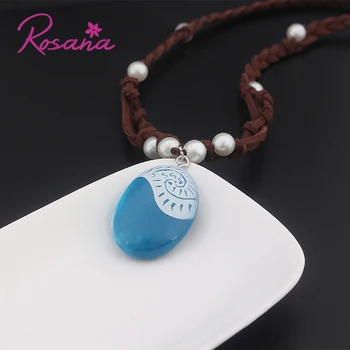 

Rosana Movie Original Princess Moana Cosplay Handmade Necklace Pendant Model Vaiana Action Figure Crafts Toy Gift for Kids