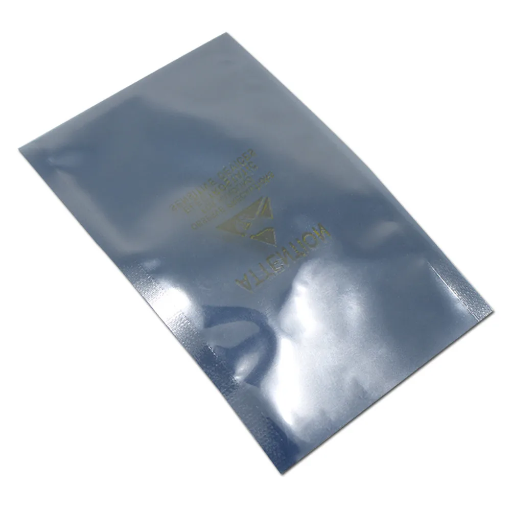 100 шт Антистатическая сумка прозрачный экран Антистатическая сумка с открытым верхом полиэтиленовая посылка сумка для хранения электронных аксессуаров