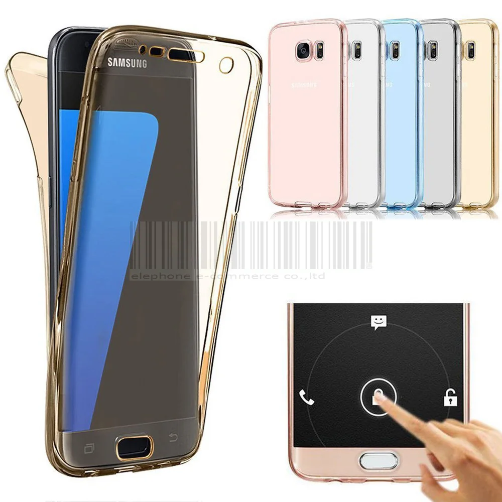 For Samsung Galaxy A3 J1 J3 2016/J7/S7/S7 Edge/Express 2 Prime Full Body TPU GEL Front+Back Case Clear Cover|for samsung galaxy|cover coverscase cover - AliExpress