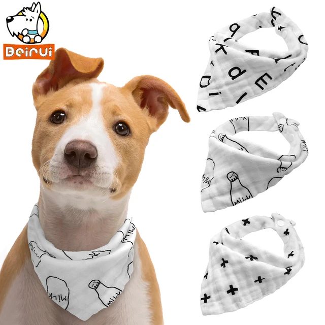 3 pz Bandana per Cani Cani Bianchi Sciarpa di Cotone Accessori Grooming Cani Gat 3 pz Bandana per Cani Cani Bianchi Sciarpa di Cotone Accessori Grooming Cani Gat