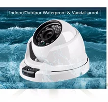 Wide Angle 2.8MM Lens 720P 960P 1080P VandalProof Anti-vandal Indoor Outdoor IP Camera Metal Case IP66 With Mount