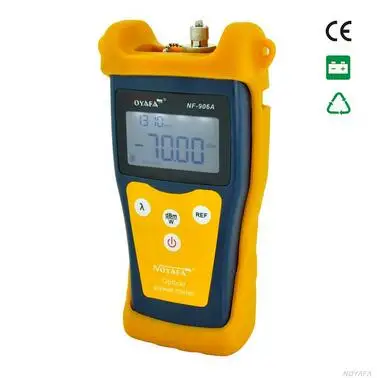 

Free Shipping ! NOYAFA NF-906A Portable Optical Power Meter General Connector SC FC ST -70 to +10dBm
