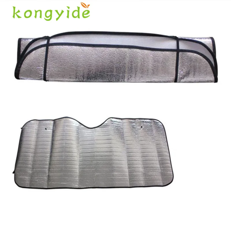 

2017 NEW 1Pc Casual Foldable Car Windshield Visor Cover Front Rear Block Window Sun Shade quality hot new fashion OCT24