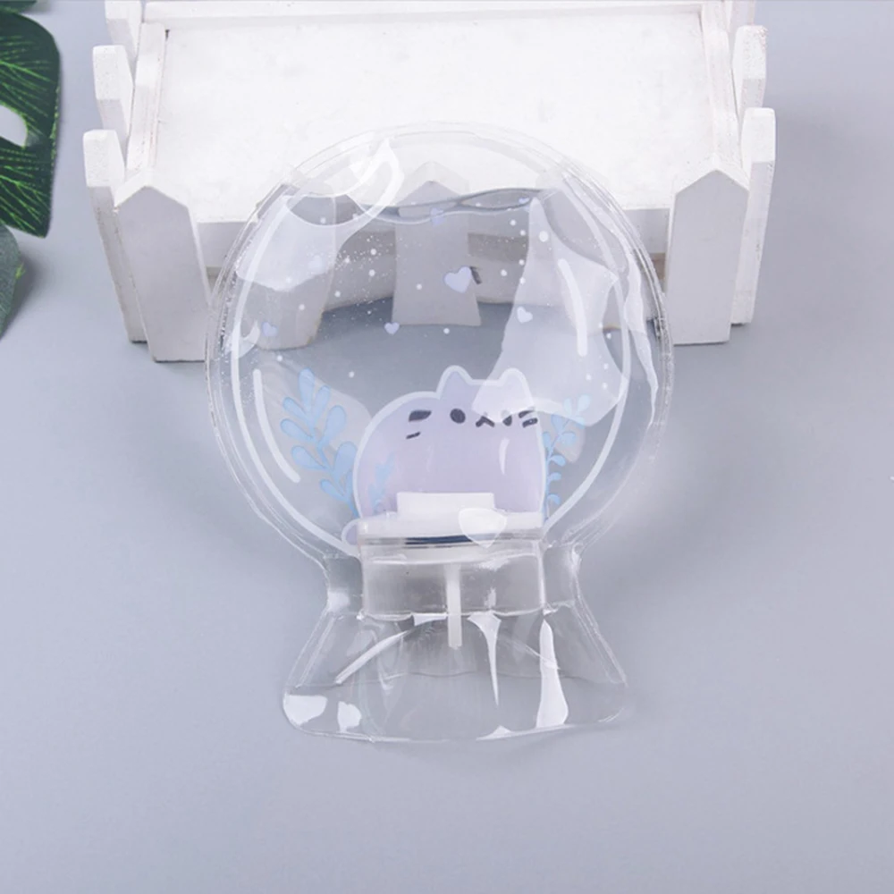 

Cute Annimal Round Mini Hand Warmer Transparent PVC Hot Water Bottle Small Fill Water Warm Handbags Unicorn Bag