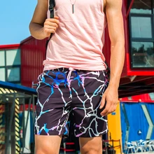 Тренд молния печати купальники мужские купальный костюм Sunga летние пляжные шорты для плавания мужские шорты купальные боксеры короткие трусы quickdry