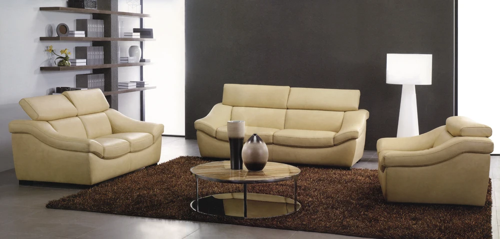 Venta caliente moderno sofá de cuero genuino conjunto de sofás muebles de sala de estar sala.jpg Mueble de sala de venta