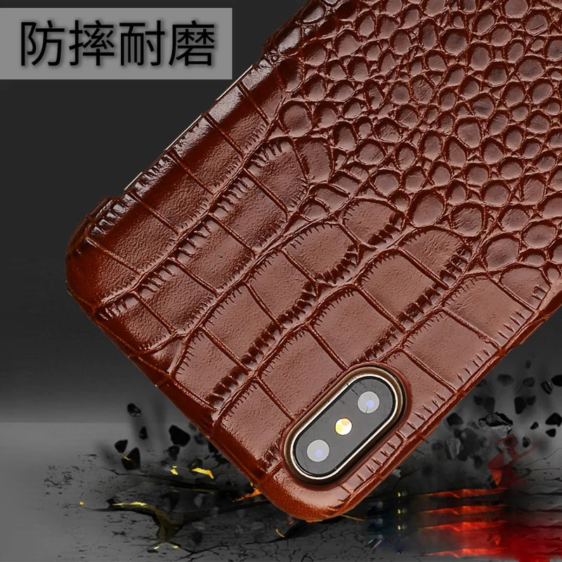 Wangcangli чехол для телефона из крокодиловой кожи верхней и нижней задней крышкой