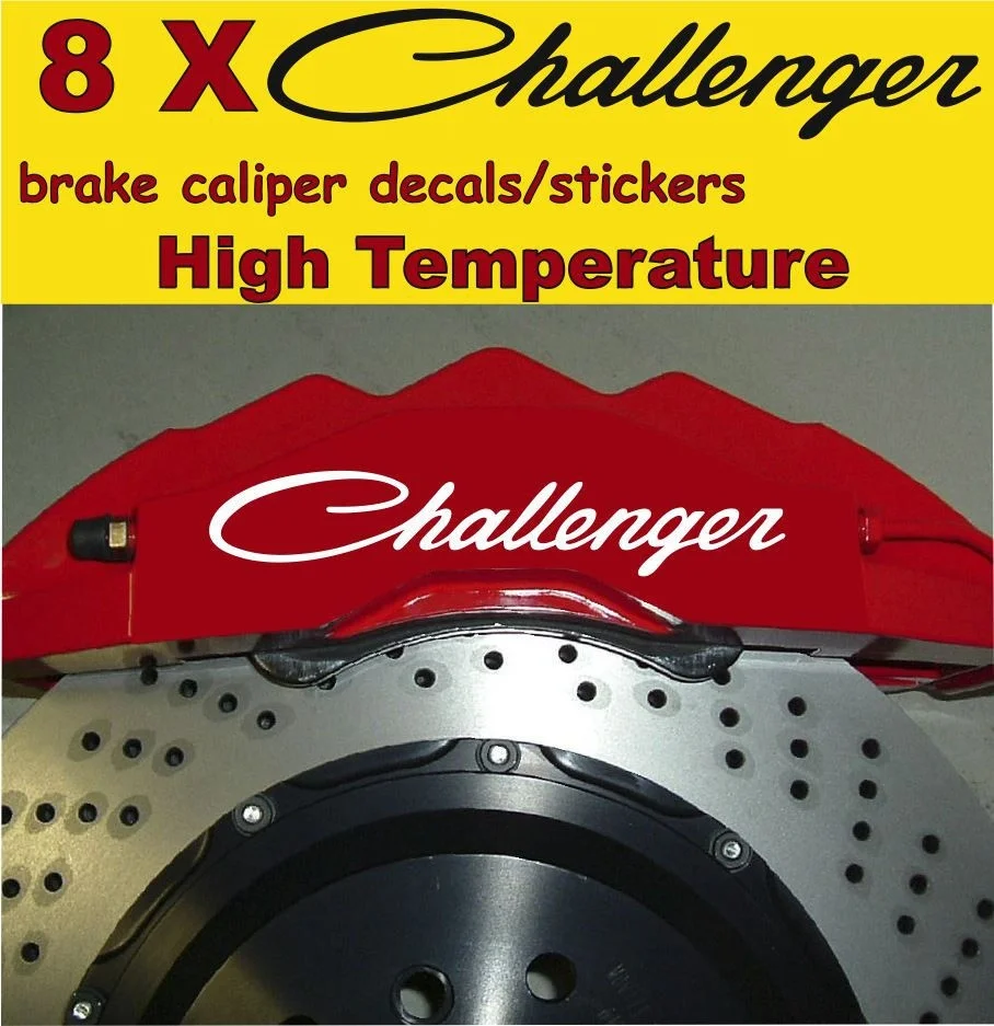 Для 8 X Challenger Dodge тормозной суппорт наклейки графика виниловая эмблема логотип стайлинга автомобилей