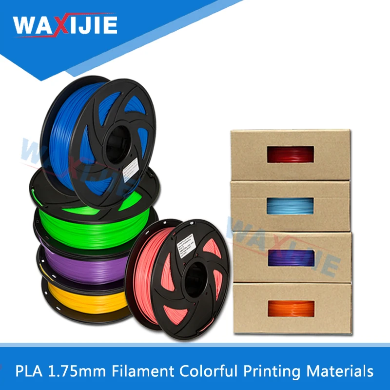 

WAXIJIE PLA 1.75mm Filament 1KG Colorful Plastic Printing Material For 3D Printer Extruder Pen Extrusion Rainbow Parts 40 Colors