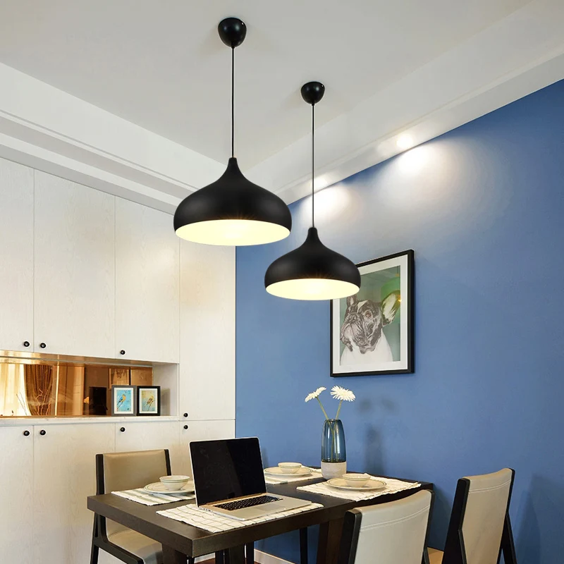 Светодиодный подвесной светильник алюминиевый для столовой|lamp lampshade|pendant light