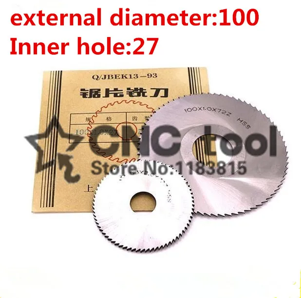 

1PCS HSS milling cutter 100*0.6/0.8/1.0/1.2/1.5/2.0/2.5/3.0/4.0/5.0,Slotting cutter,saw blade milling cutter,milling pin tool