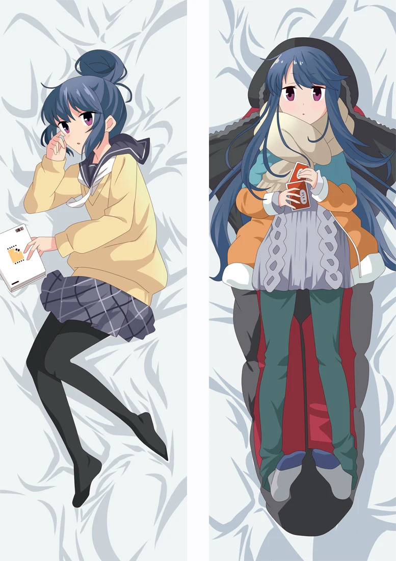 

Mxdfafa Japanese Anime Laid-Back Camp Cartoon Characters Girl Hugging Body Pillow Cover Pillowcase Manga Dakimakura Pillow Case