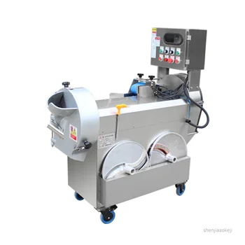 

Commercial Vegetable Electric cutting machine automatic food cutter Stainless steel dicing Vegetable slice machine 220V 1pc