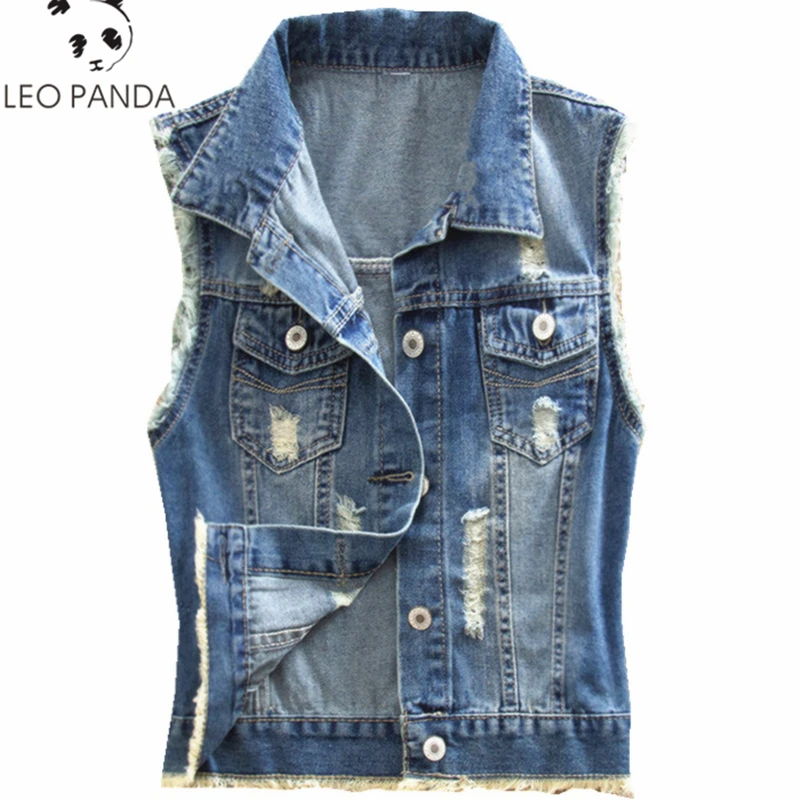 Misses denim vests Clearance