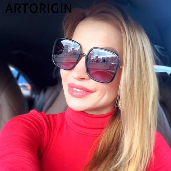 

Luxury Brand Women Sunglasses Square Frames Large Size Oversized Sun Glasses Lunette soleil femme 2019 Vintage Stylish