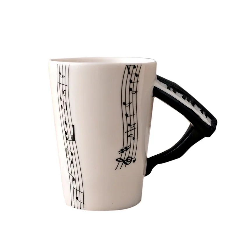 Urijk творческая личность Музыка скрипки Стиль гитары Керамика кружка кофейная чайная молоко предотвратить чашки с ручкой Кофе кружка, новые подарки