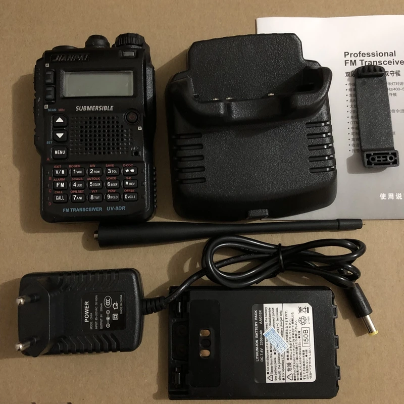 VX-8DR walkie talkie 136-174/400-520 МГц UV-8DR двухстороннее радио портативное Радиочастотное радио двухдиапазонное дальнее охотничье радио