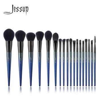 

Jessup Makeup brushes 18pcs Royal Blue Make up brush set Beauty Powder Foundation Contour Pencil eyeshadow brushes