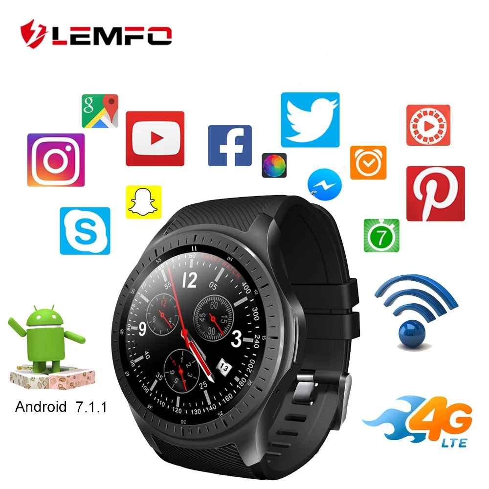 LEMFO LF25 Android 7.1 Smartwatch 1GB+16GB Dual 4G 1.3