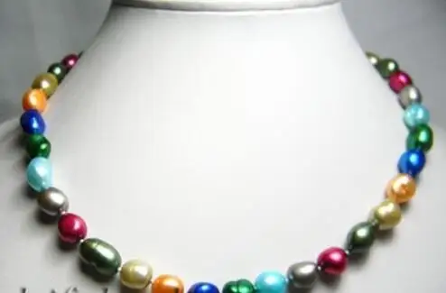 18'' 8mm Multicolor Baroque Freshwater Pearl Necklace | Украшения и аксессуары