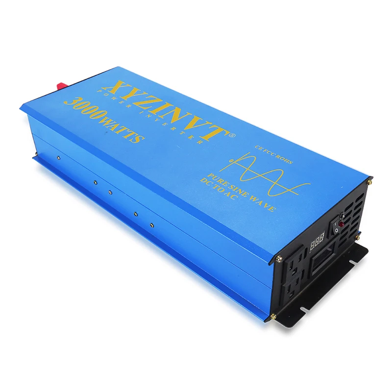 

Off Grid Pure Sine Wave Solar Inverter 24V 240V 3000W Power Supply Inverters Converters 12V/36V/48V DC to 120V/220V/230V AC Pump