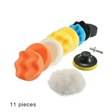 Новинка; 5/7/8/11/19/22/31 шт. автомобильный пенный буровая полировочное колесо беспыльный Набор для полировальная машинка для автомобилей с эксцентриковым, авто аксессуары