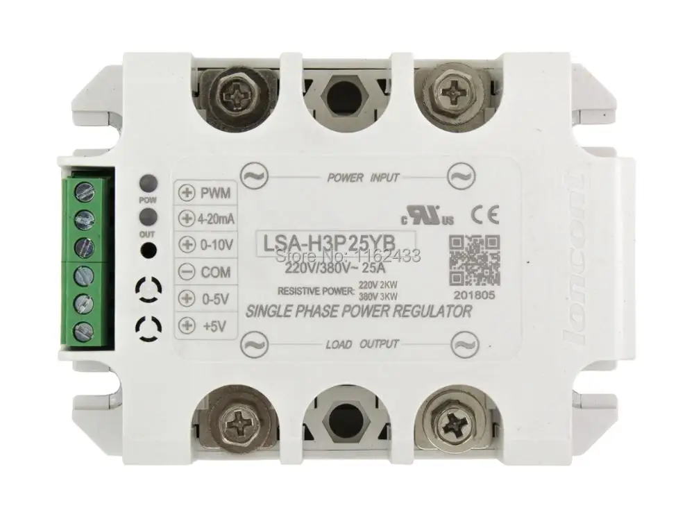 LSA-H3P25YB Однофазный AC 25A 220 V/380 V твердотельный регулятор напряжения/модуль регулятора мощности