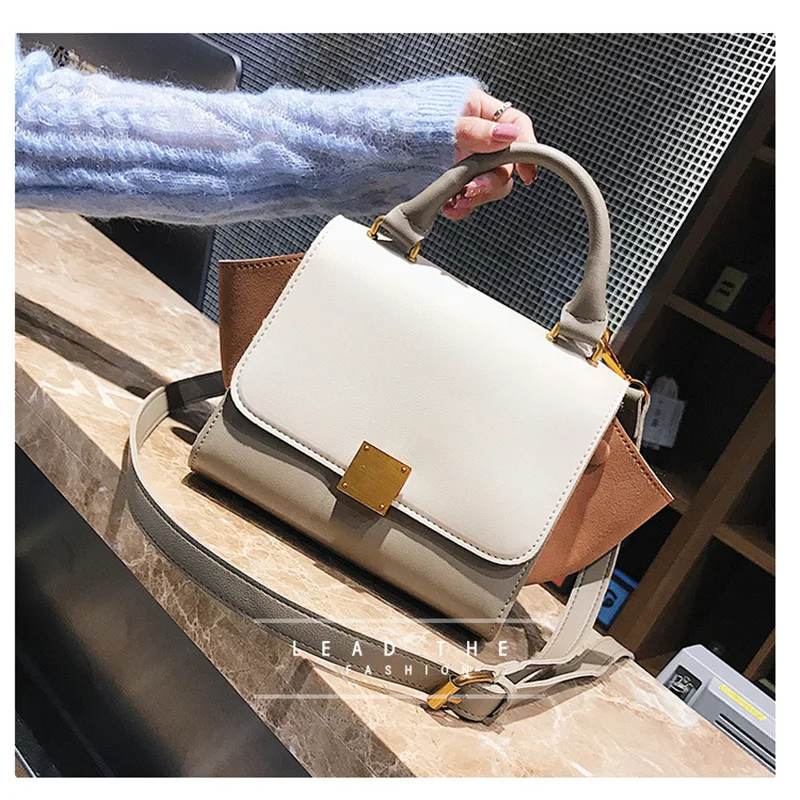 #*Cheap Women Classic Luxury PU Leather Smiling Face Bag Chamois Handbags Bat Wings Lady Smiley Tote Phantom Famous Purse