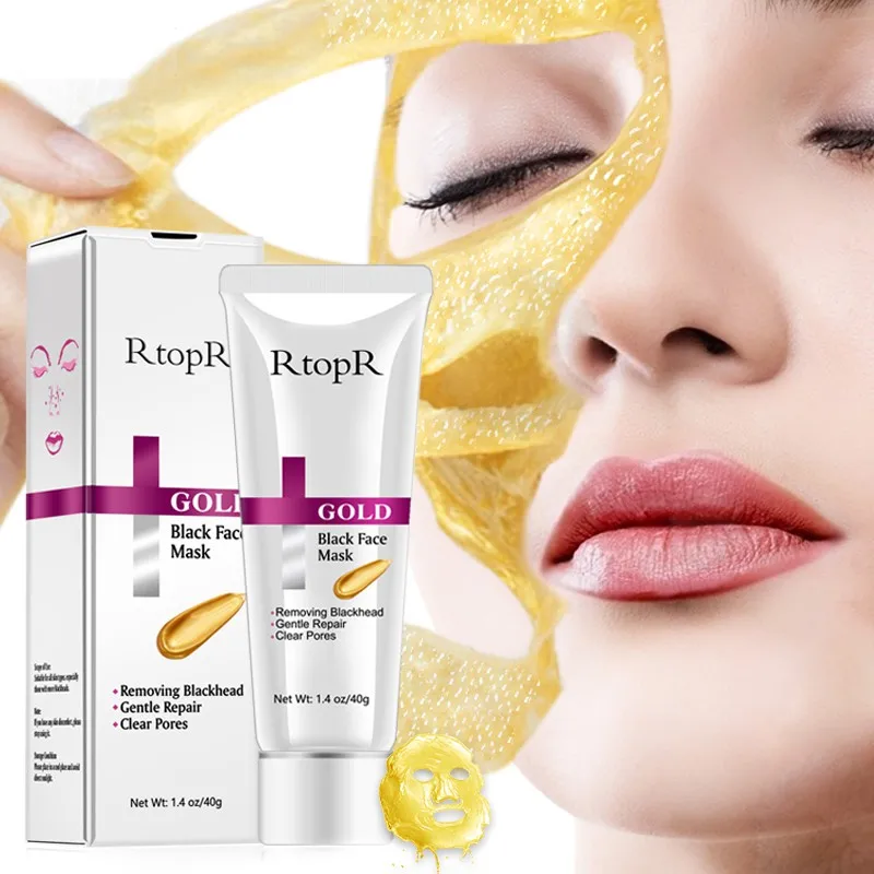 

24k Remove Blackhead Mask Face Pore Peeling Acne Treatment Nose Deep Cleansing Face Whitening Hydrating Golden Mud