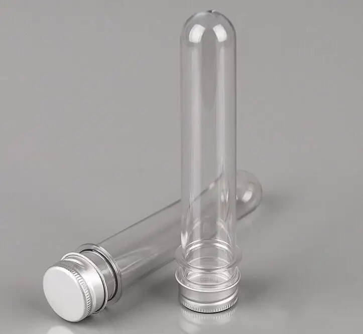 

200pcs/Lot 40ml Plastic Tube Bottle Aluminum Screw Cap Empty Refillable Sample Test Pot Candy Box Wedding Party Supplies