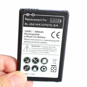 

Ciszean 10pcs/lot 2600mAh BL-45A1H / BL45A1H Replacement Battery For LG K10 F670L F670K F670S F670 K420N K10 LTE Q10 K420