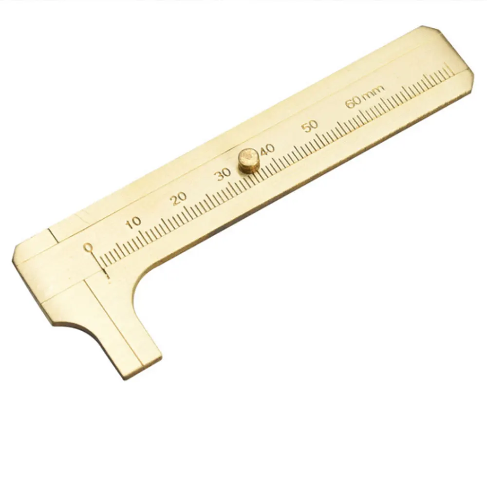 

Vernier Caliper Sliding Gauge Plaything Tool Rod 80mm Yellow Practical Sturdy Significant Moment Mini Metal Measure Ruler