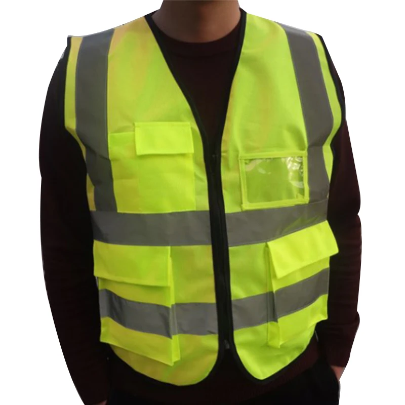 Reflective Vest Fluorescent Green Cleaner Protective