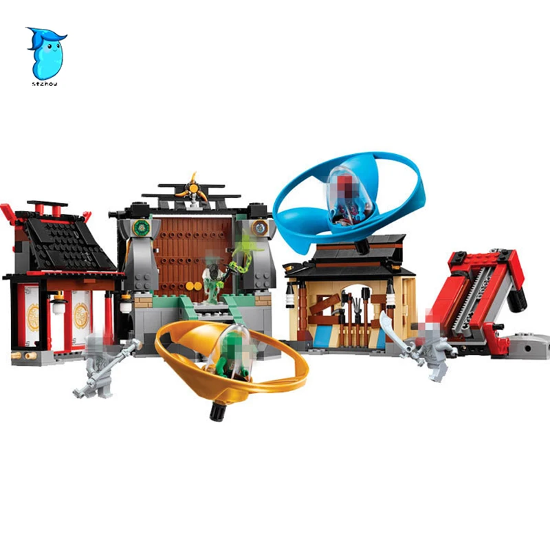 

Stzhou Compatible Lepin Ninjagoes 06033 blocks Ninjago Figure Airjitzu Battle Grounds toys for children building blocks